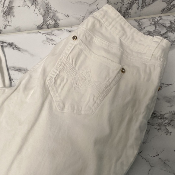 New Direction Weekend Women White Pants Size 8 - Picture 2 of 16